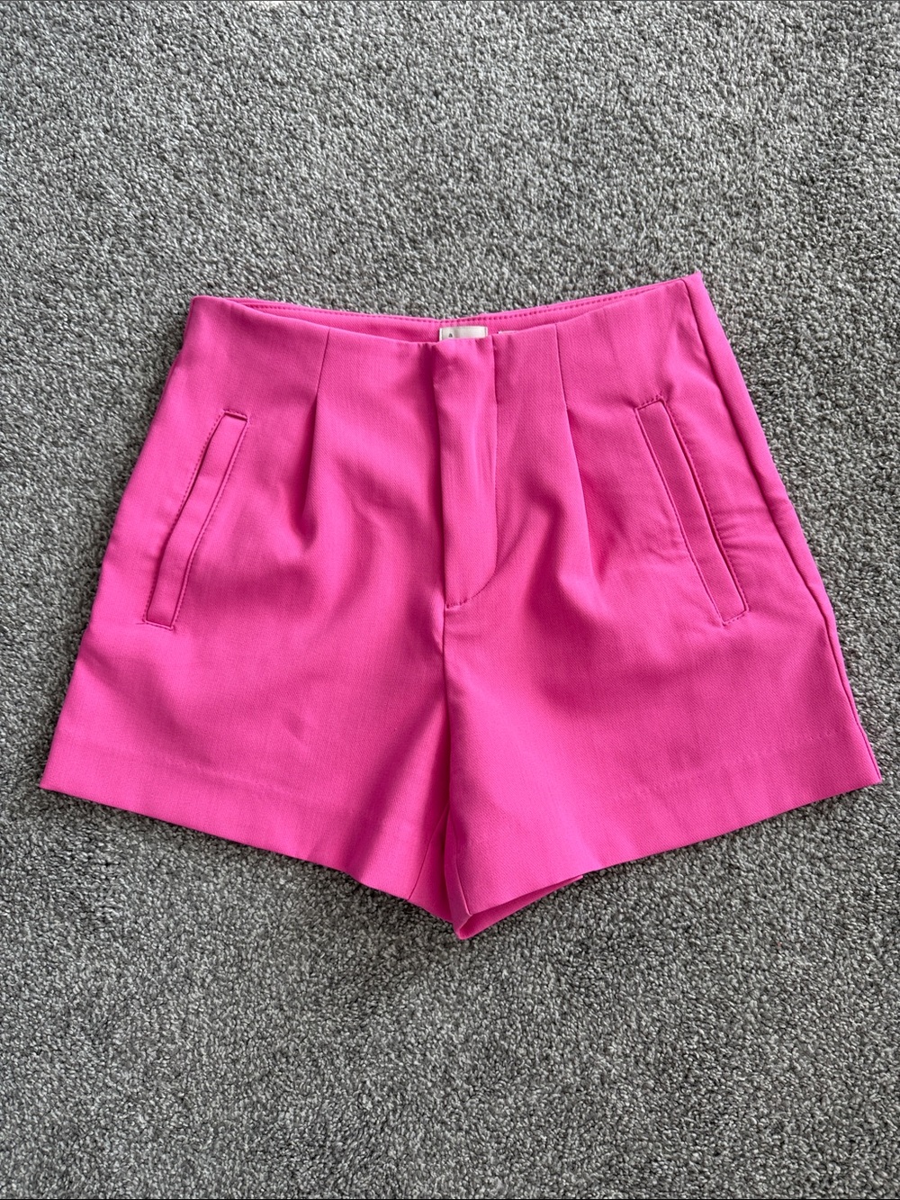 a new day Bright Hot Pink High-Waist Tailored Shorts